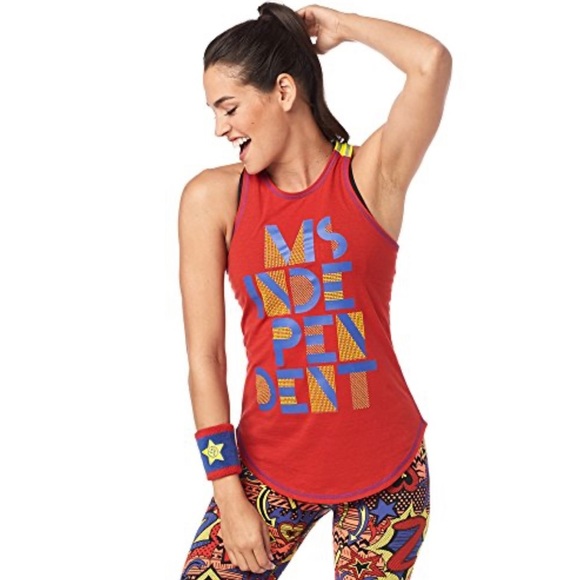 Zumba Fitness Tops - Zumba Ms. Independent Tank small